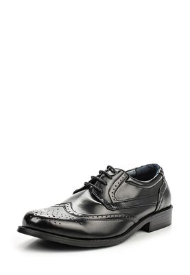 Five Basics  BLACK PU LACE UP BROGUE